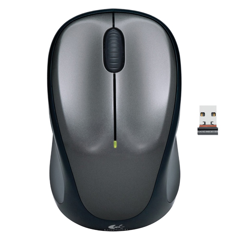 [自营官方旗舰店]罗技M235 鼠标 无线鼠标 办公鼠标 对称鼠标 优联 带无线2.4G接收器 黑色
