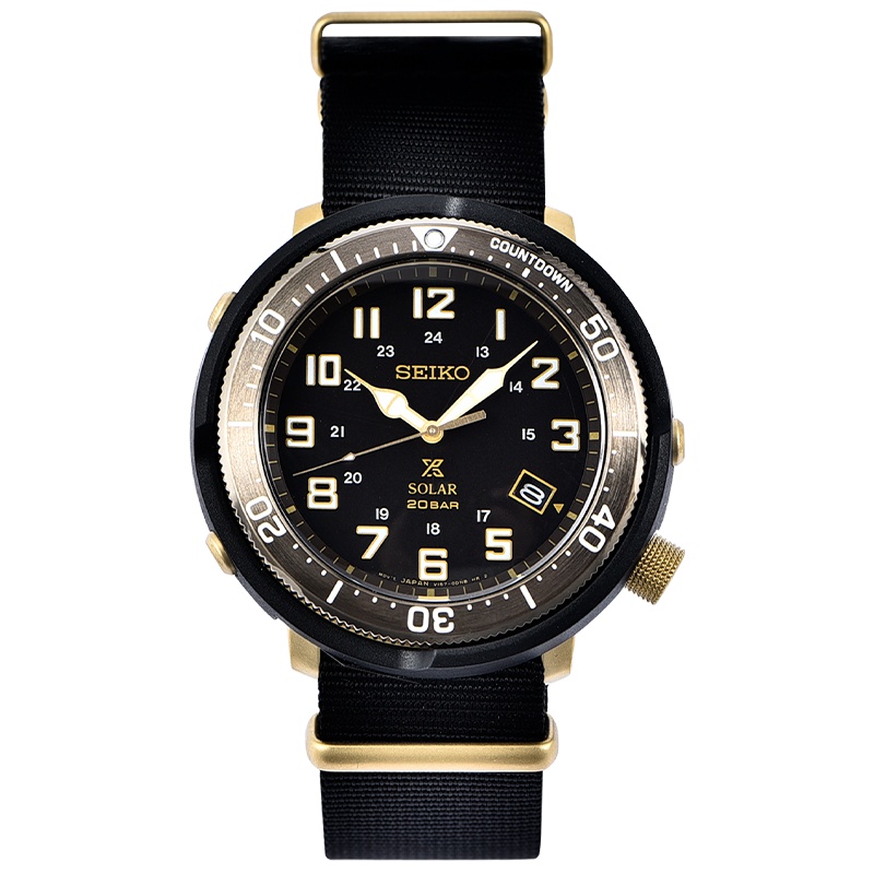 精工(SEIKO)日本原装手表 PROSPEX系列罐头水鬼夜光 太阳能表 SBDJ028J