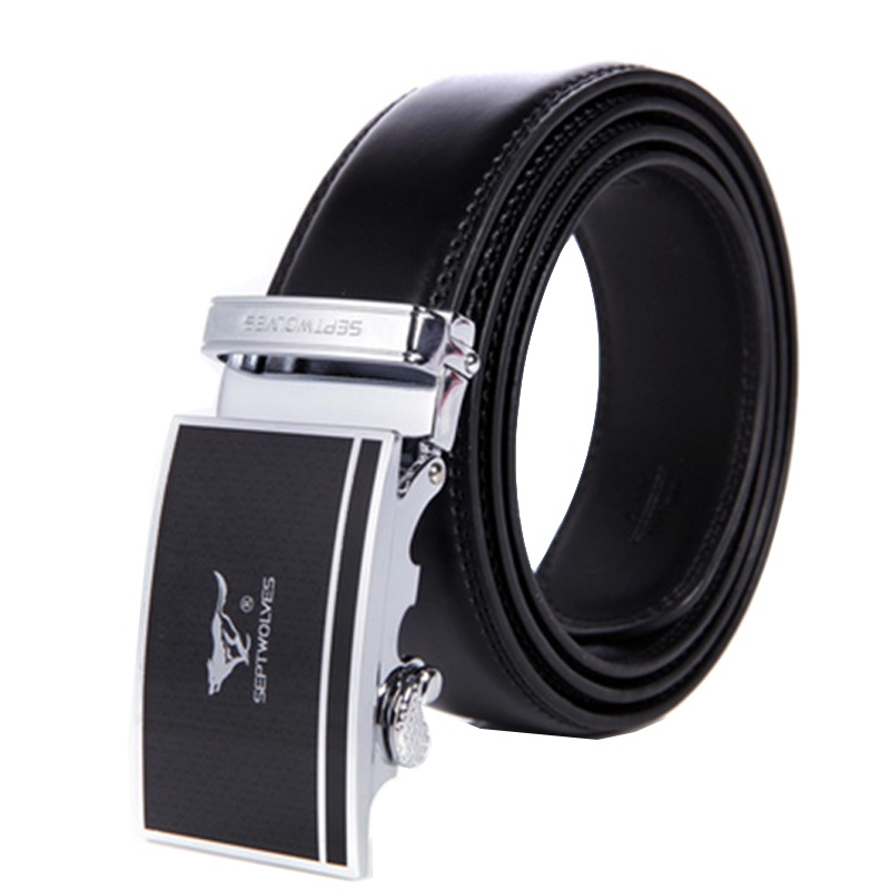 七匹狼男士腰带 自动扣真皮皮带男式牛皮腰带男休闲裤带韩版青年