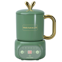小南瓜养生壶 D1 养生电炖杯 办公室迷你煮茶煮粥神器宿舍学生电热烧水杯1-2人 陶瓷款