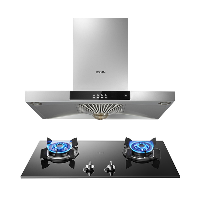 老板(ROBAM)17立方欧式按键式油烟机燃气灶烟灶套餐60X3+32B0(天然气)1级能效烟机(天然气)