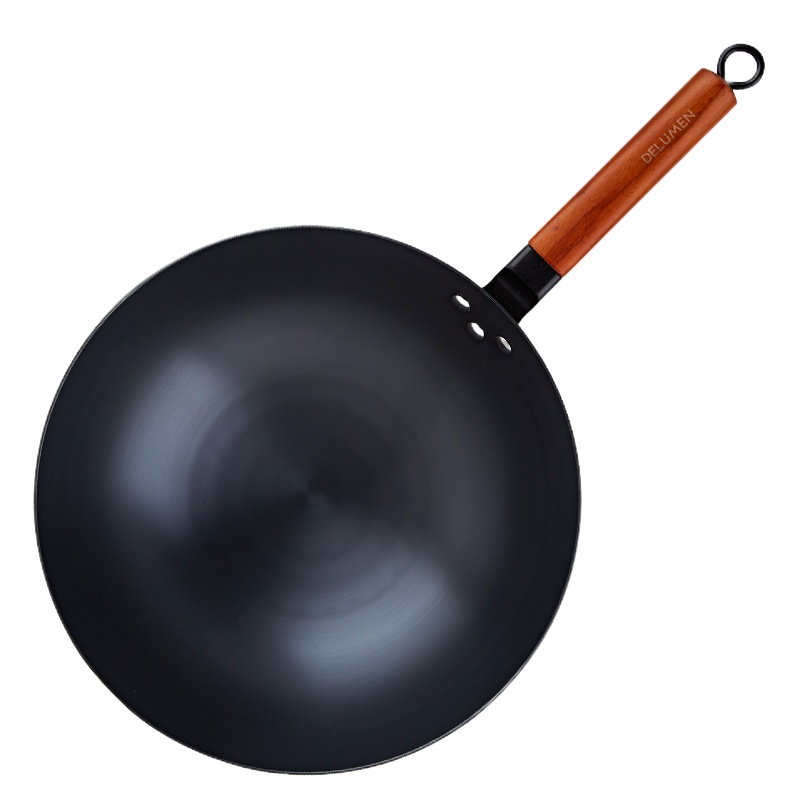 德鲁曼 炒锅 51.5*12.5*33.5cm不锈钢硬质炒锅DC-3201