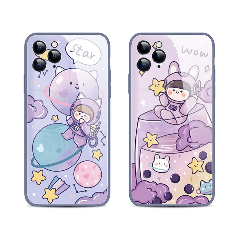 圆圆君幻色星球iphone11苹果12手机壳x液态8plus玻璃