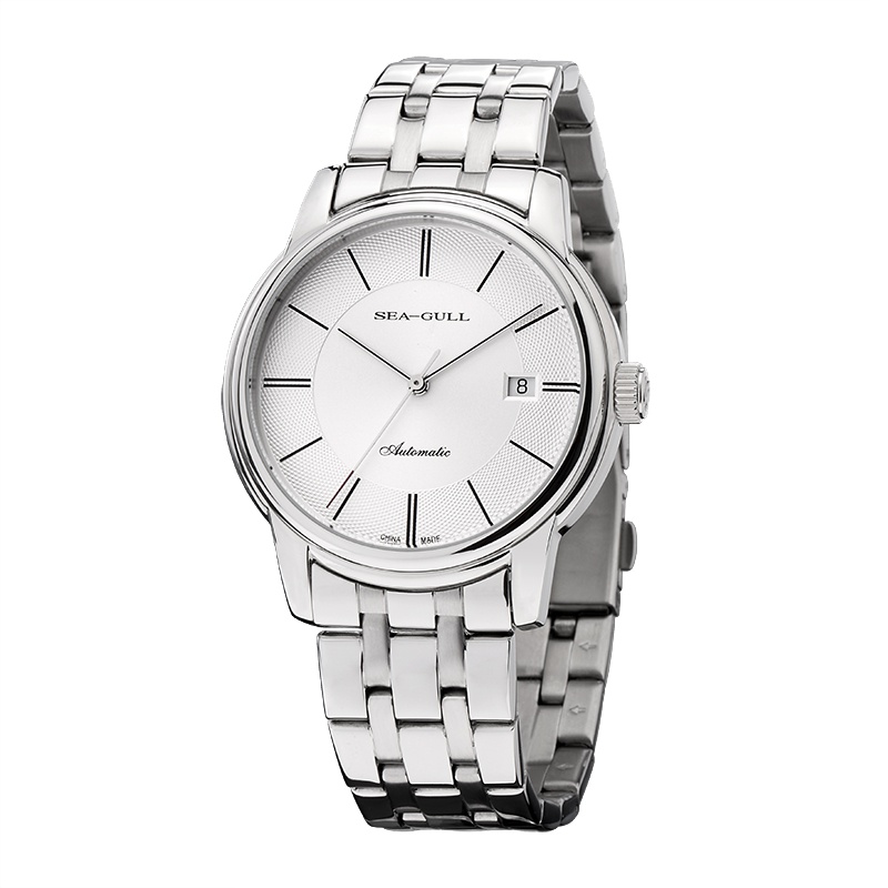 海鸥表(SEAGULL)情侣对表经典手表海鸥自动 机械表 情侣表 D816.405 白盘条棍钢带 816.405对表