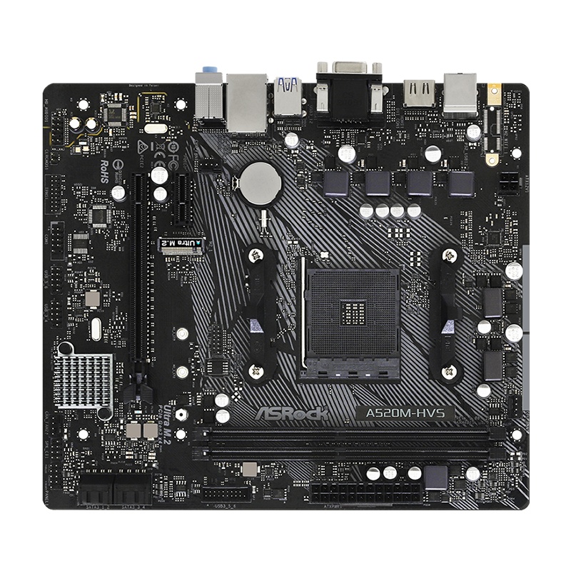 华擎 (ASRock) A520M-HVS(AMD A520/Socket AM4)主板