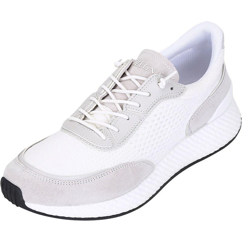 杰尼亚 Z ZEGNA 男士织物配皮Piuma休闲运动鞋212 LHCBO A5107X