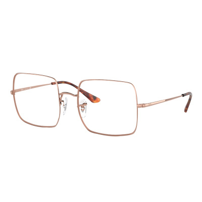 RayBan雷朋金丝边方形款光学镜潮流防蓝光近视镜架男女款0RX1971V 2943铜色镜框尺寸54