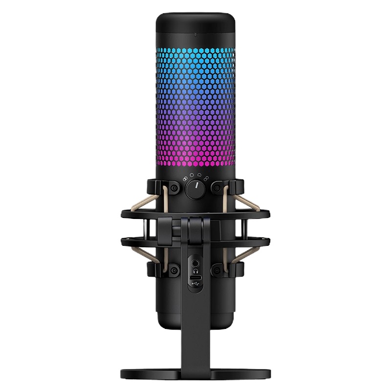 金士顿(Kingston) HyperX 声浪S加强版RGB专业麦克风 游戏直播主播喊麦 麦克风电脑录音喊麦话筒