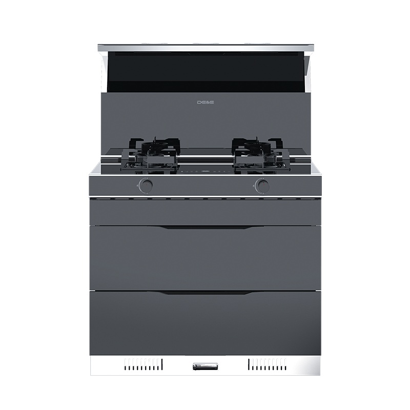 德意(DE&E)烟灶消集成灶17立方大吸力抽油烟机5.2kw燃气灶集成灶90DX