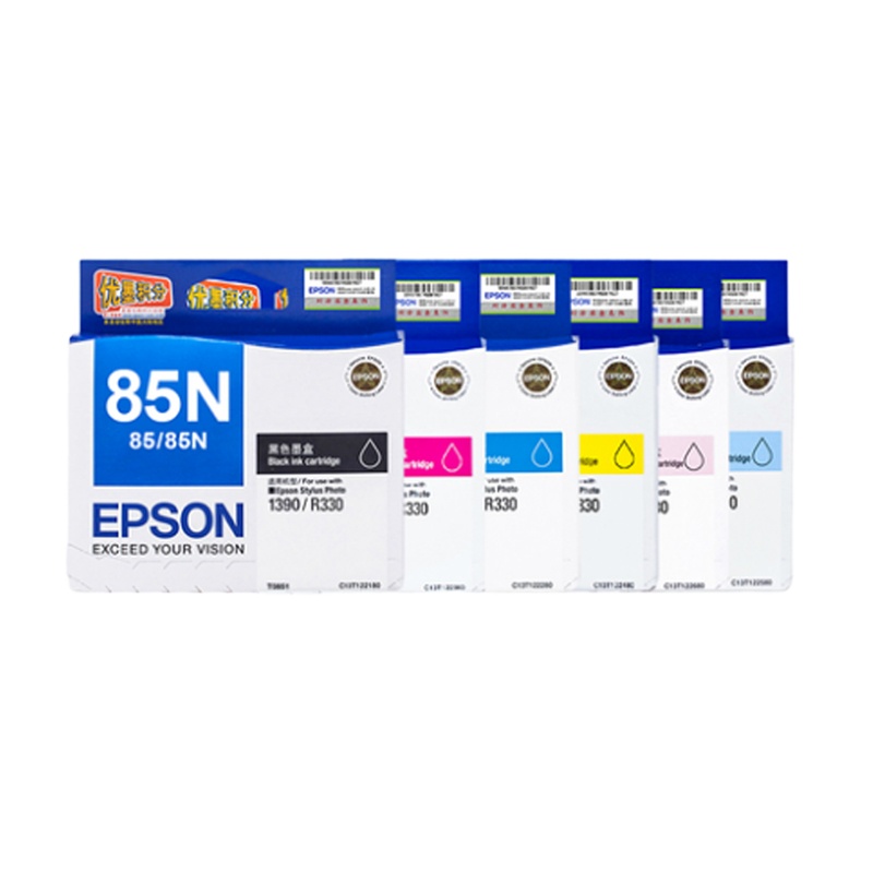 原装爱普生T0851 墨盒 85N T0851N 1390 R330 墨盒 爱普生85墨盒(黄色)