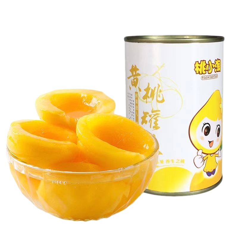 桃小淘 黄桃罐头425g*5罐装 新鲜水果罐头 糖水罐头罐装开罐即食对开大桃