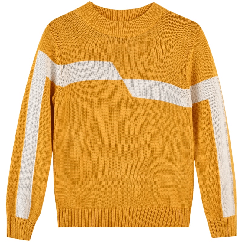 铅笔俱乐部童装男童毛衣撞色洋气2022新款中大童针织衫羊毛秋冬潮