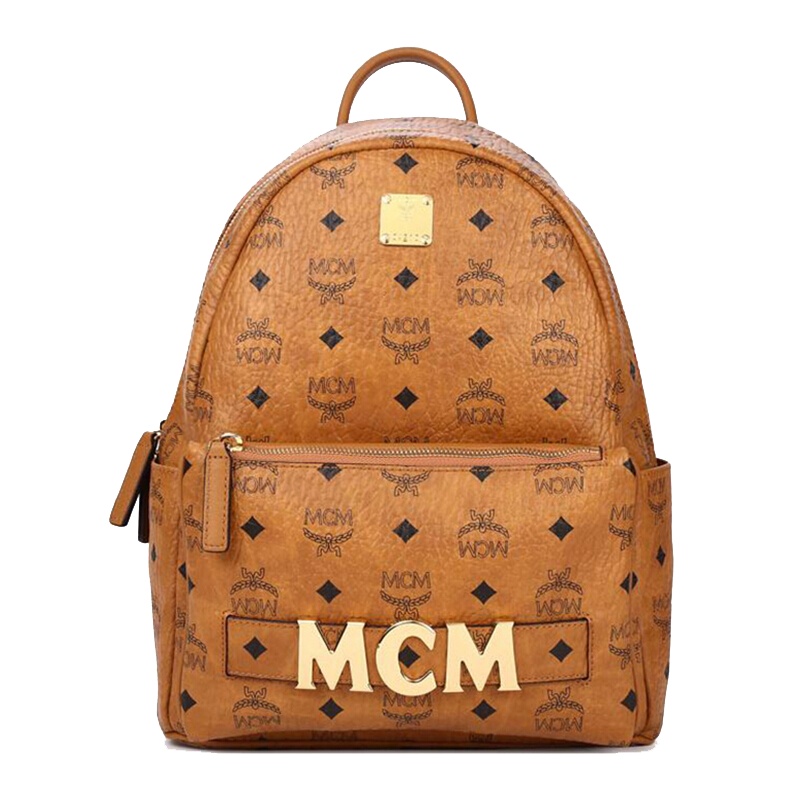 MCM 双肩包中性黑色色时尚两用斜挎包双肩背包旅行包情侣包 MMKASVE26BK001