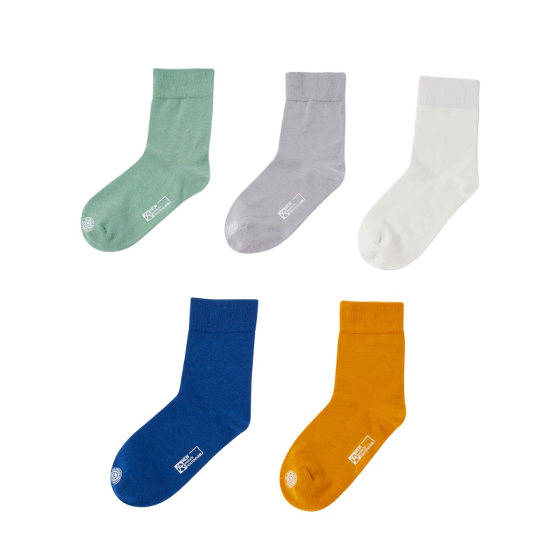 芬腾袜子男士夏天纯棉防臭吸汗透气春秋全棉中筒袜春夏季薄款男袜