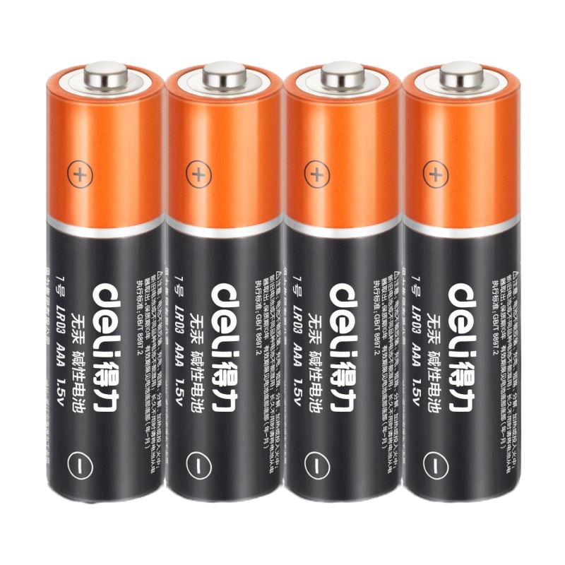 得力 DJL 18505大容量碱性电池电视遥控7号电池 6卡装