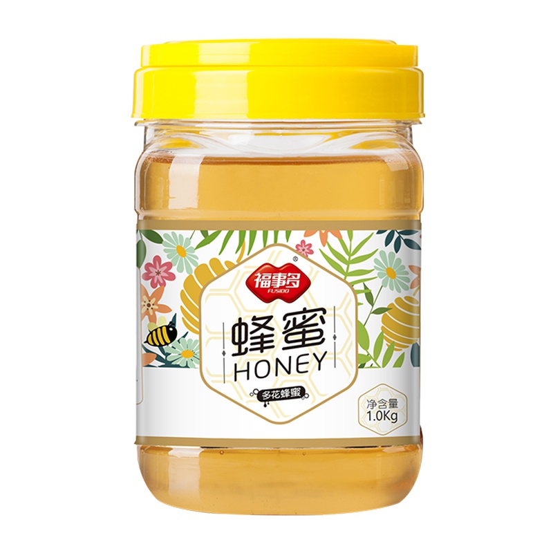 福事多蜂蜜1000g农家自产 蜜源百花蜜取蜂巢蜂蜜