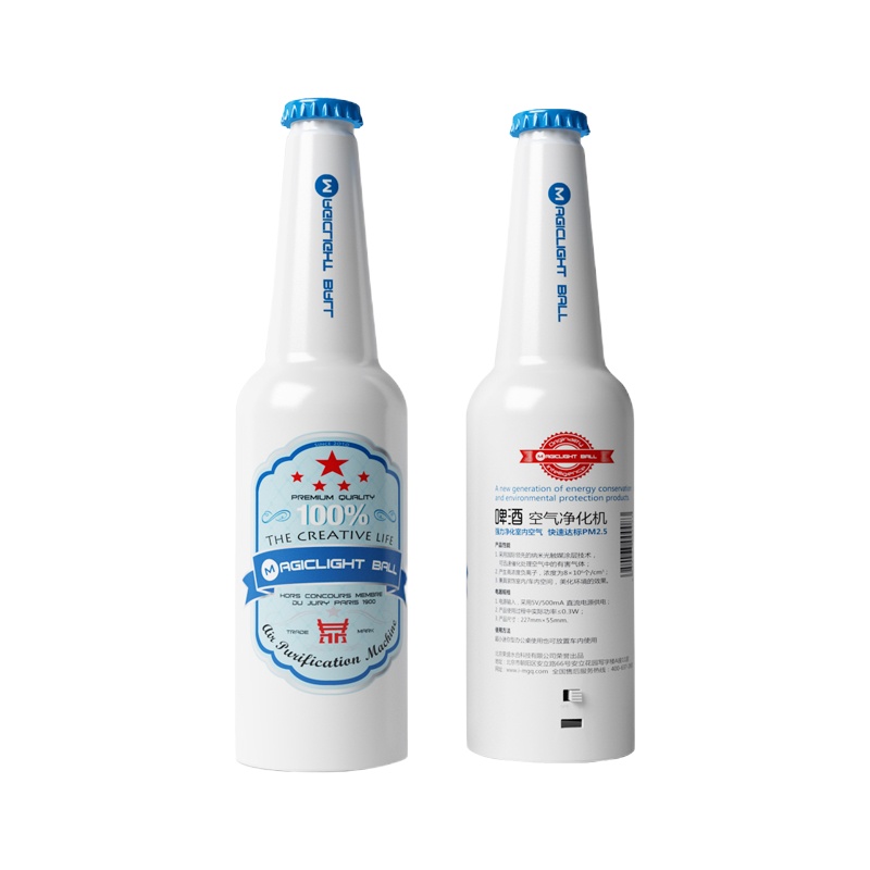 魔光球(MAGICLIGHTBALL)Beer-A车载空气净化器汽车负离子光触媒除甲醛烟尘无耗材白色 单个装