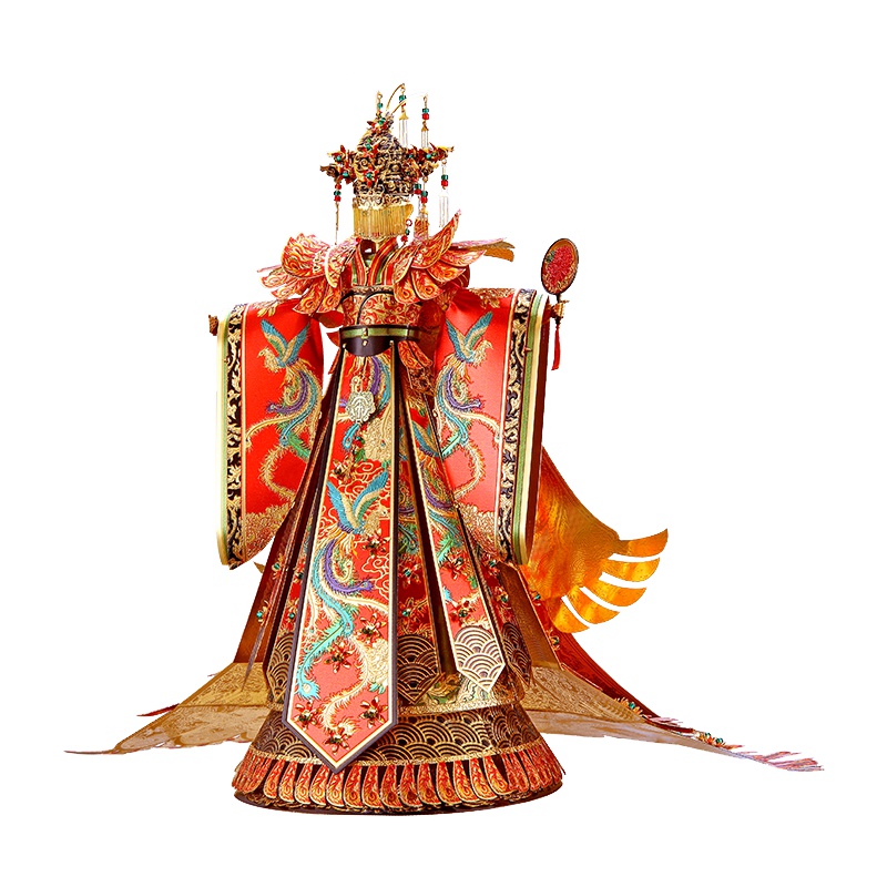 拼酷-嫁衣 3D立体拼图 红金