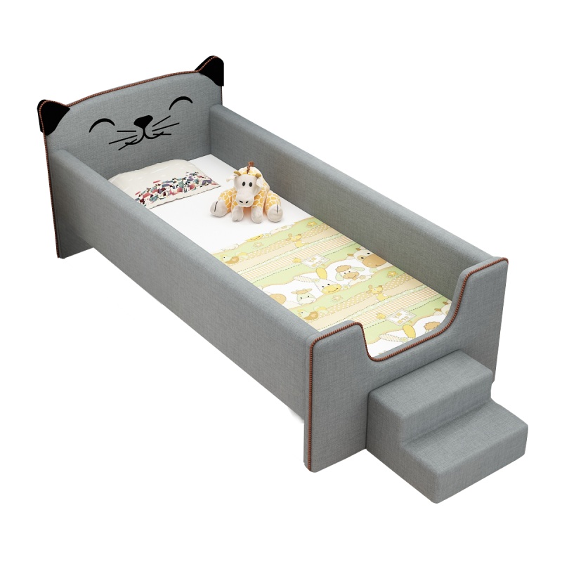 豫亨(YU HENG)实木拼接床带护栏小床二孩单人床男孩女孩公主床边床加宽拼接大床孩子实木床无漆环保床