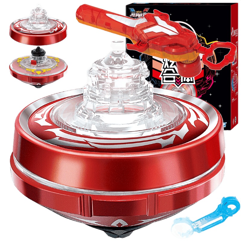 炫斗战轮玩具翻转格斗对战车炎龙战刃疾电獠牙儿男孩玩具套装 标准版战轮-螺旋巨轮