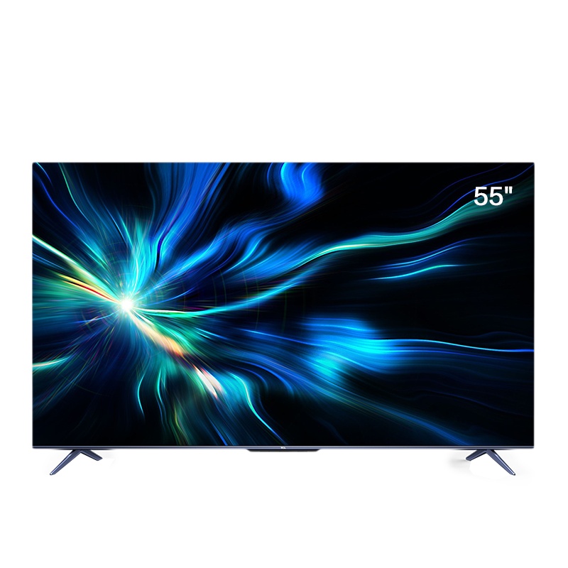 TCL 智屏 55V8M 55英寸 全场景AI 全面屏 腾讯云游戏 4K超高清HDR金属 智慧平板电视机