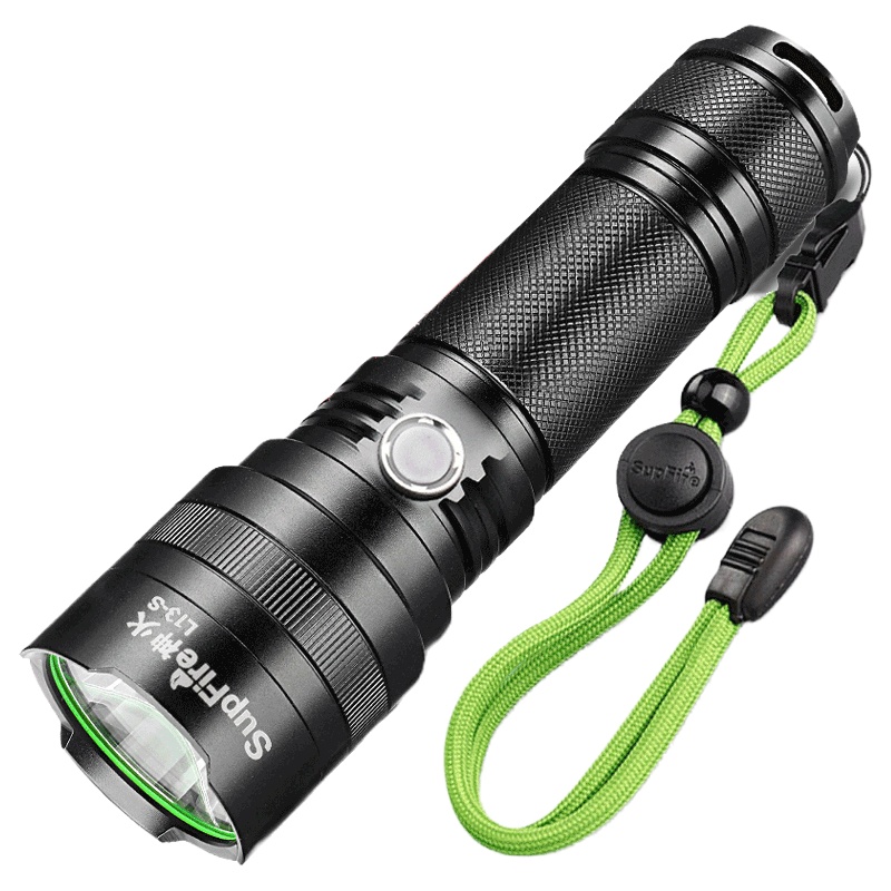 SupFire神火L13-S强光防水L2手电筒26650户外LED防身远射王中型手电筒