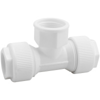 ppr免热熔水管快接管件内丝牙外丝牙三通4分6分16 20 25 32PVC管 内丝三通25X1/2:插25管-4分丝牙