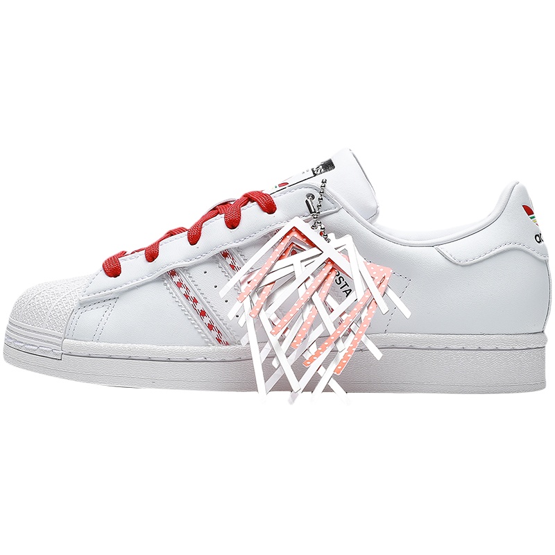 阿迪达斯三叶草女鞋板鞋SUPERSTAR贝壳头休闲运动鞋FZ2822