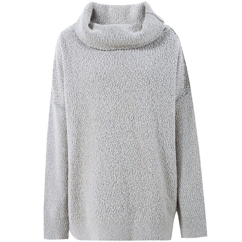 伊芙丽毛衣女春装长袖高领宽松打底衫针织衫羊毛衫女