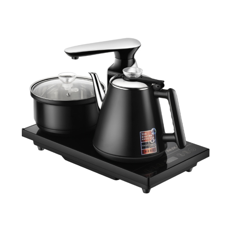 奥克斯(AUX)黑色消毒款智能电水壶自动上水壶茶炉不锈钢家用保温泡茶电茶壶电热水壶烧水壶茶艺炉泡茶机 NDY-CN788