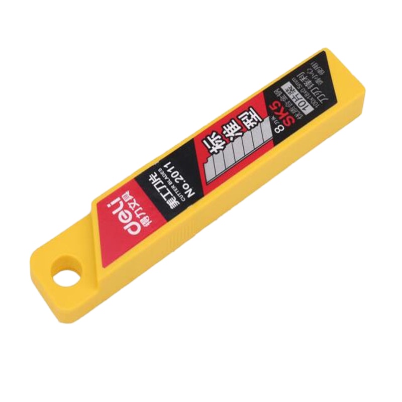 得力(deli) 2011美工刀片18mm(单位/10片/盒)大号美工刀 2盒装