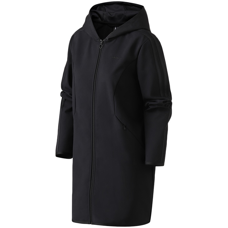 adidas阿迪达斯NEO女装连帽外套夹克休闲运动服DX0049 L DX0049粉色