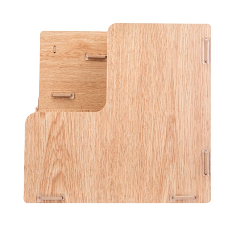 得力(deli)木质纤维板创意文件架文件筐资料架组合文件栏 79252