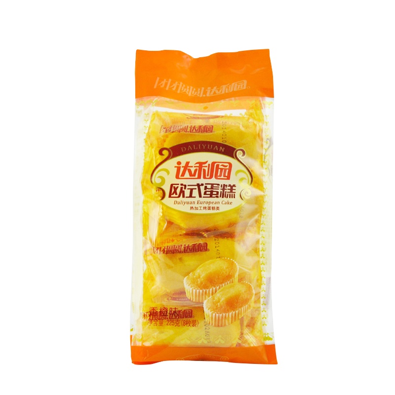 达利园 糕点 面包 零食 欧式蛋糕225g(香橙味)