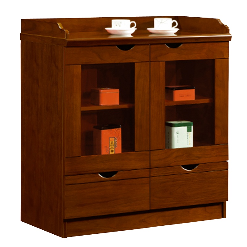 瑞丰杰 木质油漆两门茶水柜办公柜文件柜800W420D860H RJ-G0158