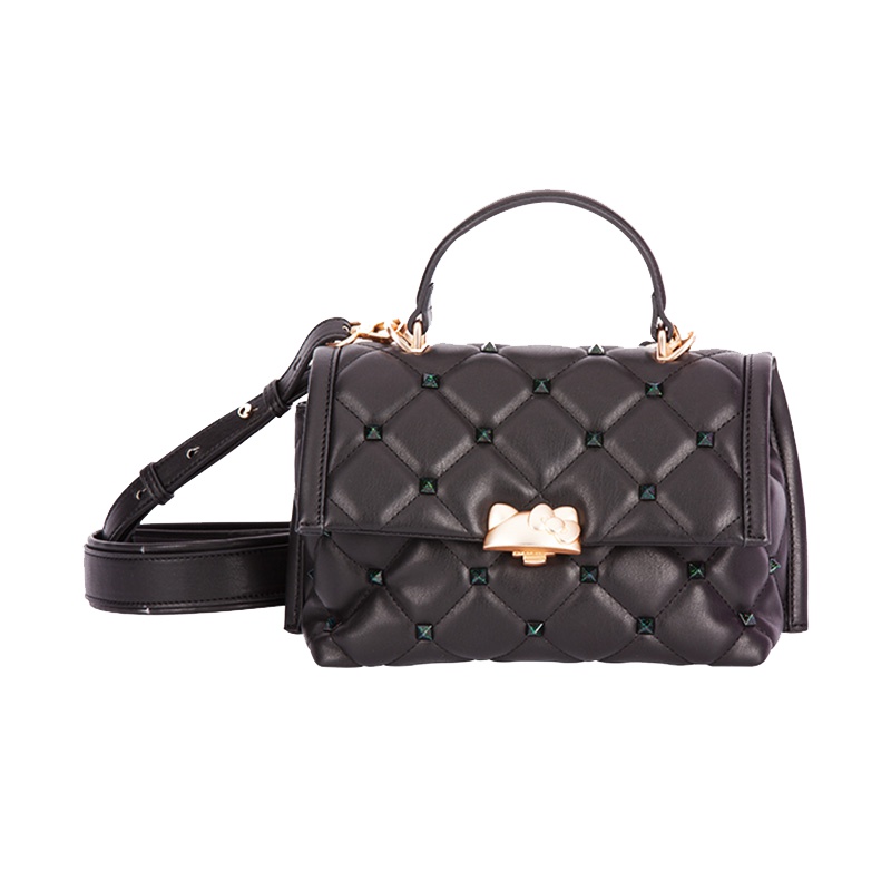 HELLO KITTY 时尚百搭hellokitty系列手提斜跨包 黑色