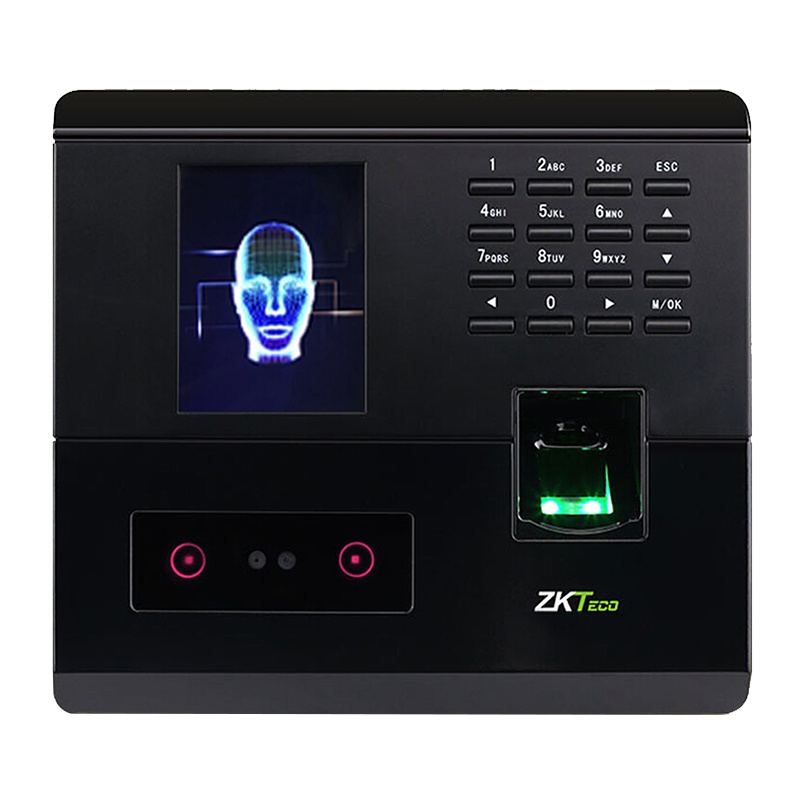 ZKTeco/熵基科技UF200考勤机指纹人脸混合识别打卡机U盘下载自动报表