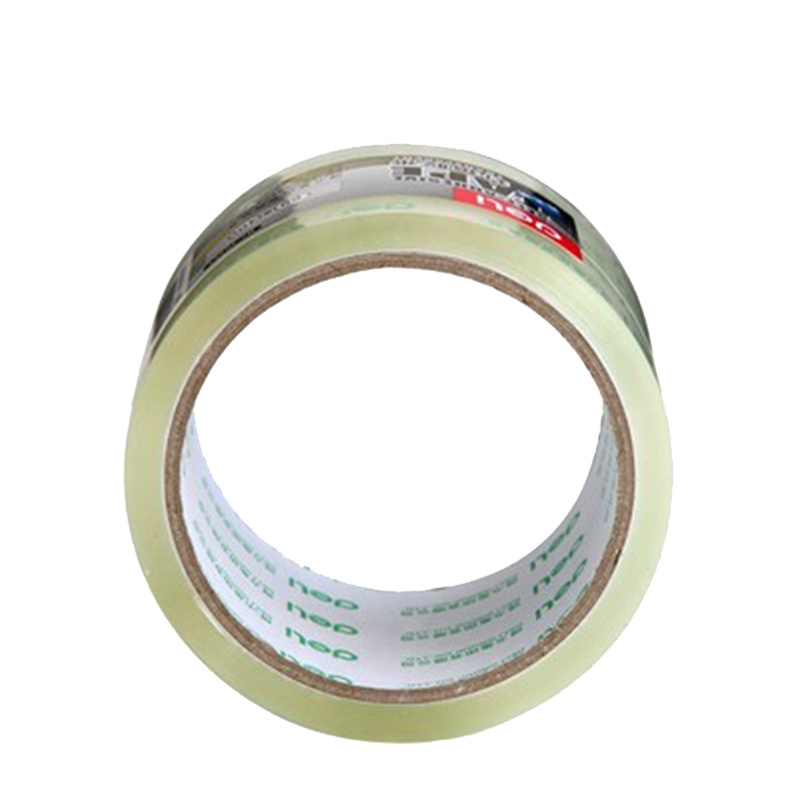 得力(deli)30331透明胶带快递布封箱胶带宽胶带粘性不断打包胶带纸 6卷/筒 单筒装