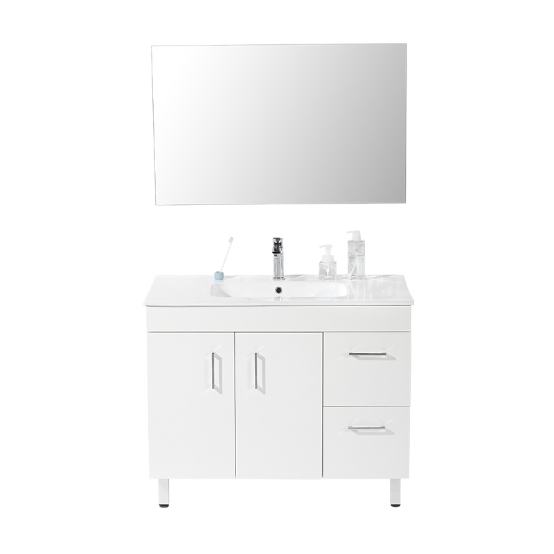 日本-伊奈(INAX)落地浴室柜面盆龙头组合洗漱台组合柜 冷热水单柄龙头日式洗手台面盆柜简约收纳柜组