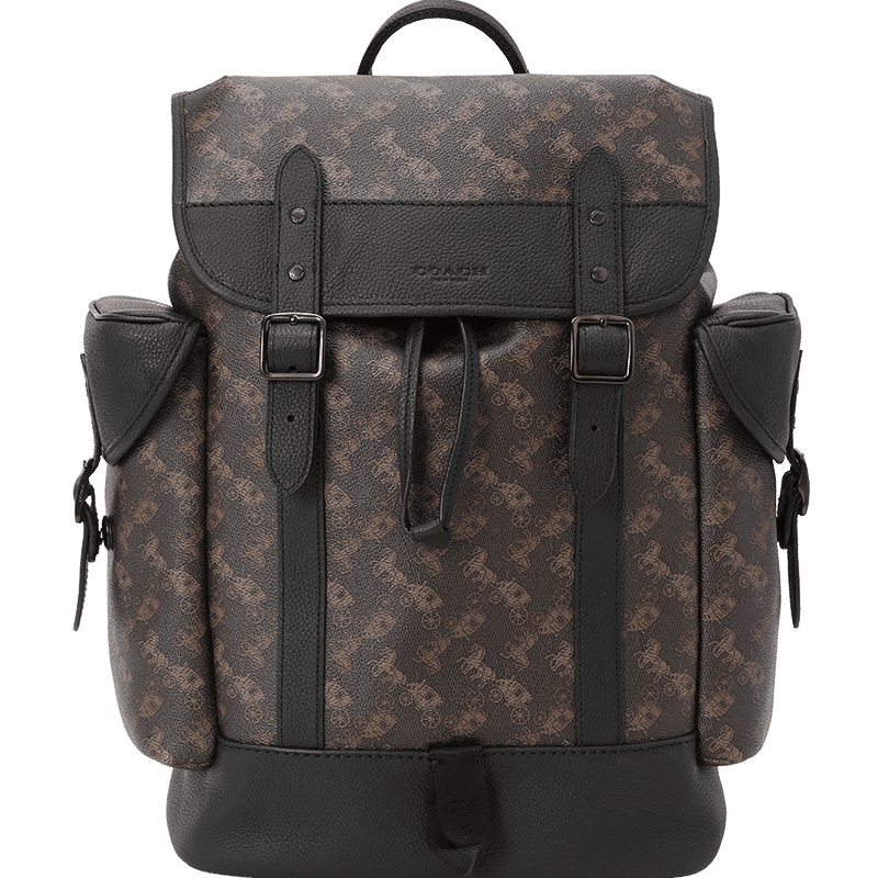 COACH 双肩包 老花拼皮4072