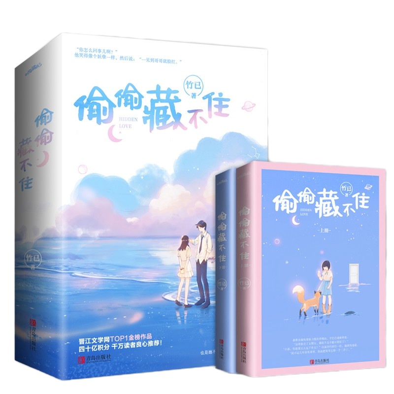 正版  [赠海报+书签+番外]偷偷藏不住全二册竹已校园青春文学小说都市言情晋江文学网金榜作品