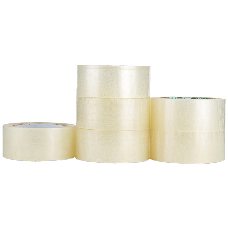 得力(deli)30214透明封箱胶带 6卷/筒48mm*150y 快递打包封箱胶带封箱胶布胶纸封箱器胶带透明胶卷