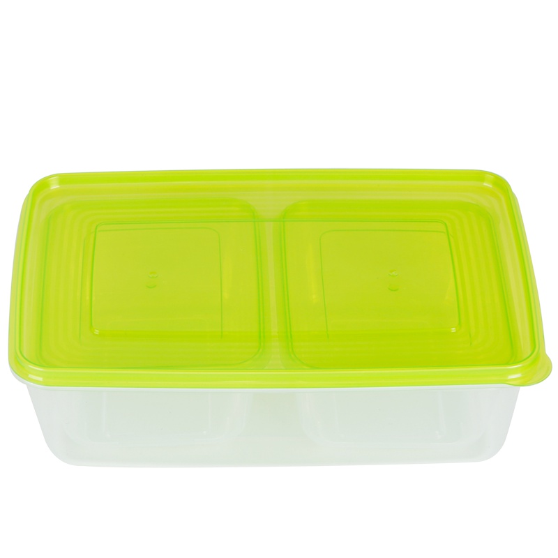 美丽雅 晶彩塑料保鲜盒组合装1000ml*2个 3800ml*1个 密封盒储物盒打包盒餐盒冷冻盒