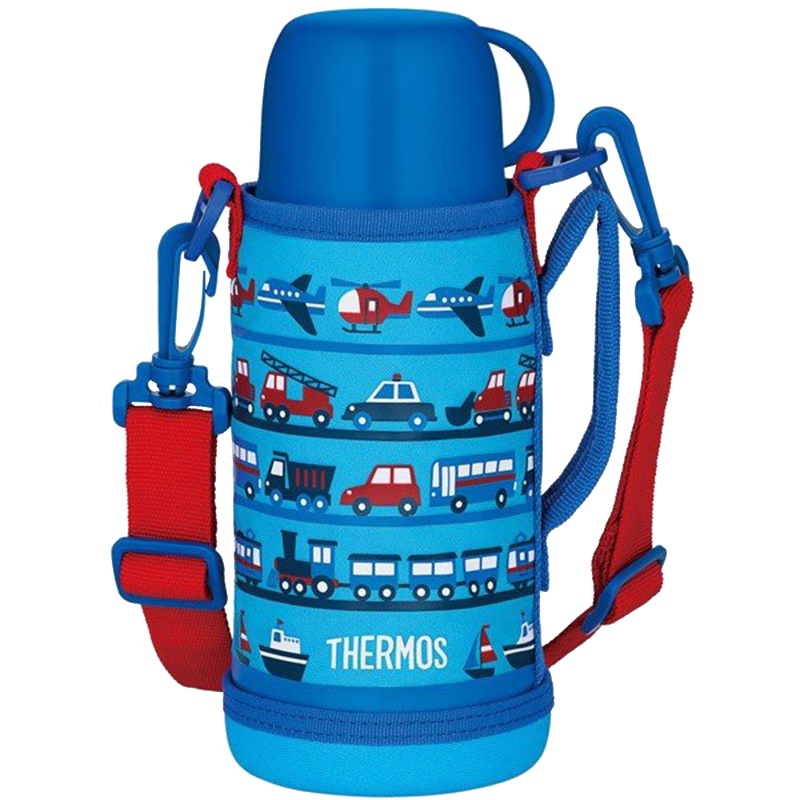 THERMOS 膳魔师 儿童保温杯 2019新款FJA系列 保温用品保冷杯两用600mL 蓝色 FJA-600WF LB