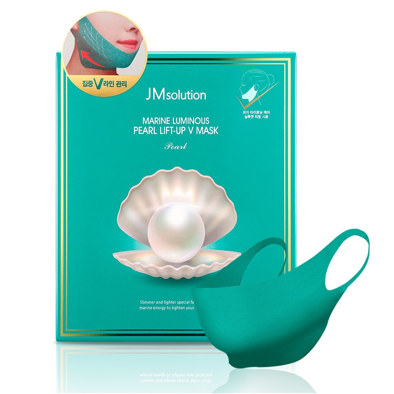 JMsolution JM V脸珍珠面膜挂耳式补水紧致提拉 JM珍珠v脸面膜10片/盒