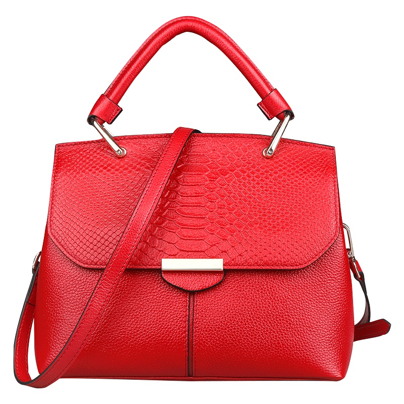 【顺丰配送】头层牛皮新款凯莉包女式斜挎包大包单肩包包大容量真皮女包手提包