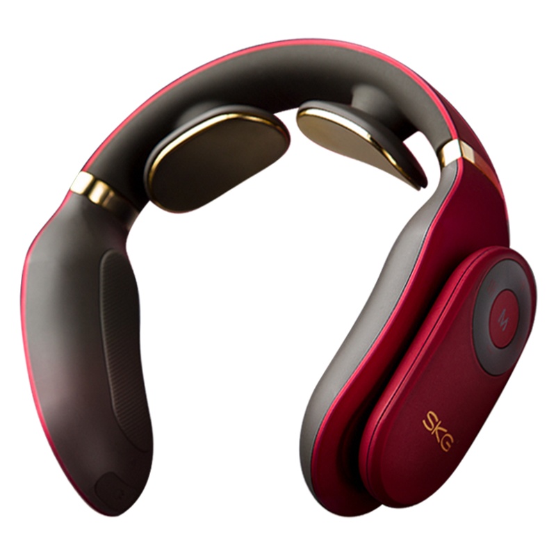 生日礼物 SKG4098智能颈椎按摩器双电极片热敷护颈仪便携颈部脖子牵引器尊贵款