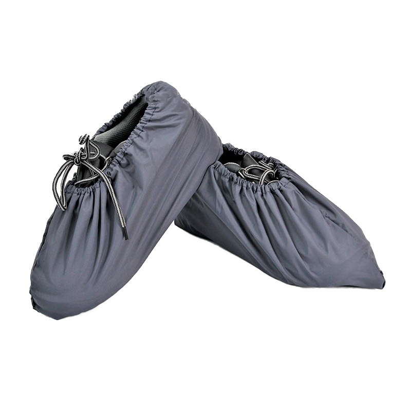 [苏宁自营]防水布鞋套 反复清洗鞋套 涤棉雨布鞋套 内面胶复合防水