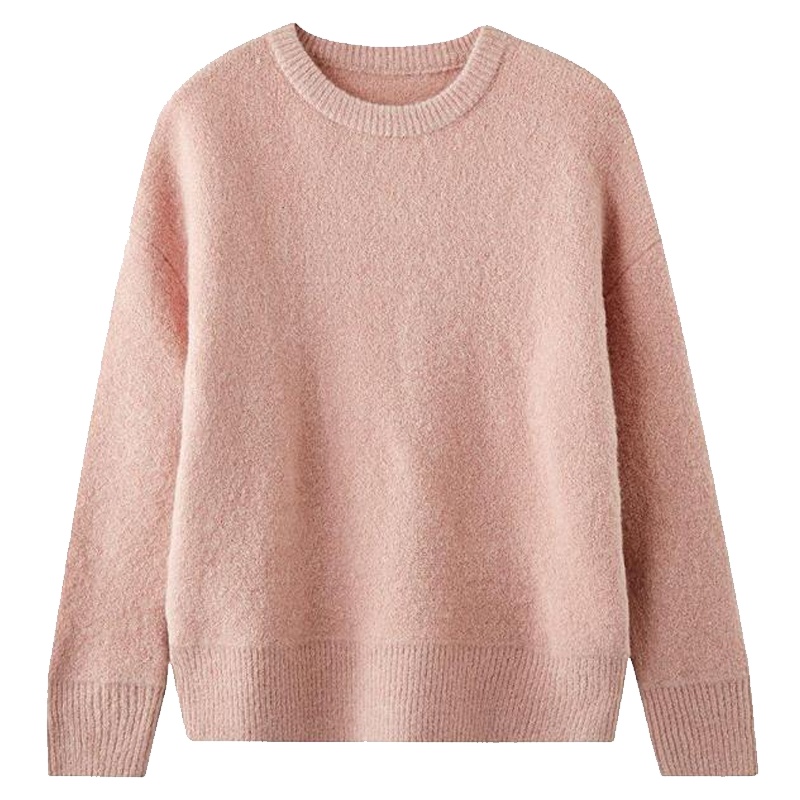 【专柜同款】新款拉夏贝尔秋冬韩版新款堆堆领套头半高领中长款毛衣女打底针织衫潮2T000631_870