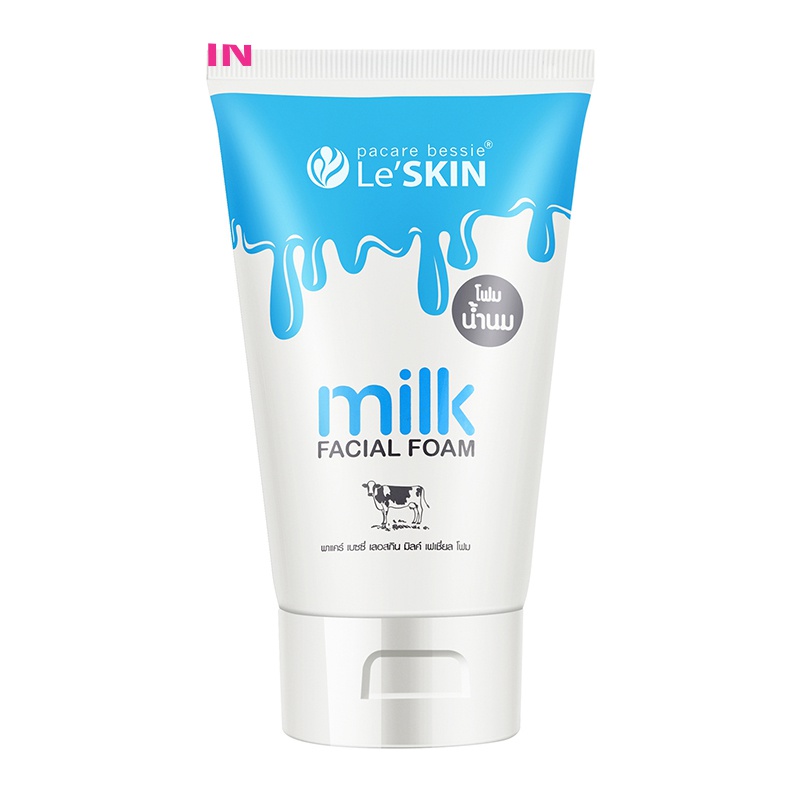 乐丝汀(Le'SKIN)绵润泡沫牛奶洗面奶100g(泰国进口洗面奶 深层清洁 清爽滋养 男女通用)